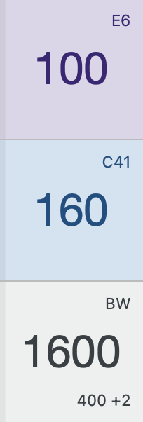 An example of the new style reminder cards in every available type (BW, C41, E6).